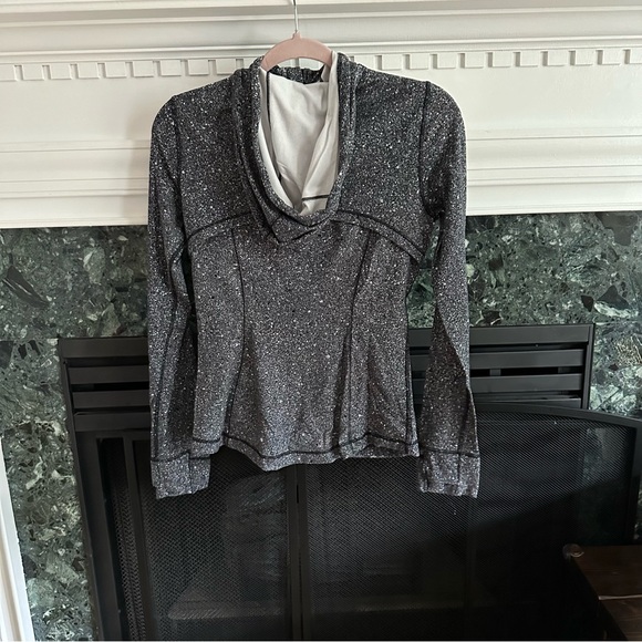 Lululemon Hooded Define Jacket *Nulu Luminesce Splatter White Black size 8 - Picture 6 of 10